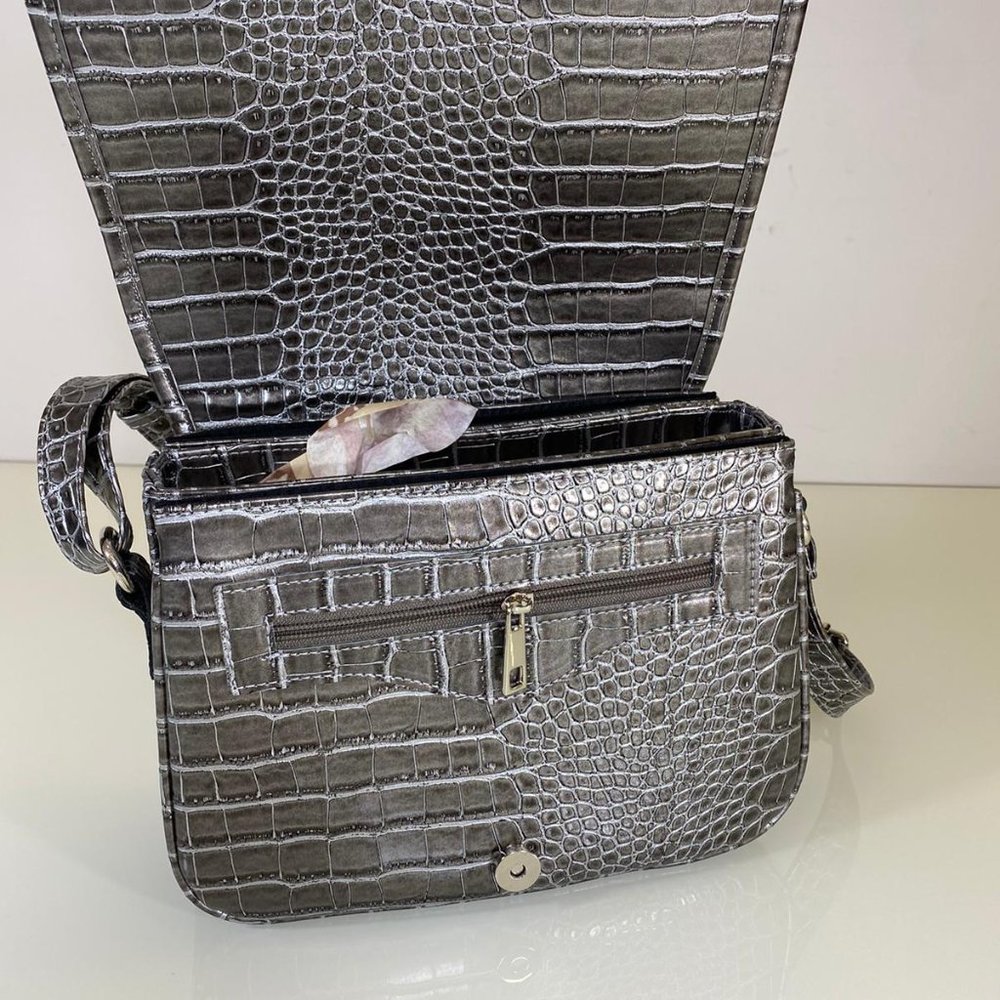 Profashion Women’s Shoulder Bag, Silver, Purse - Picture 2 of 2